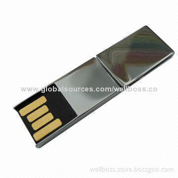 New Metal Tie Clip U-disk, Super Mini Version, Wholesale Gift